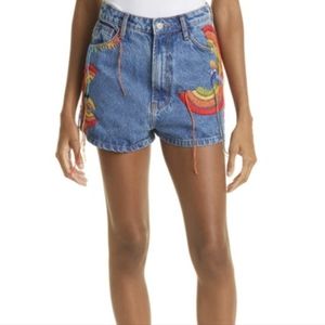 Farm Rio colorful birds shorts
